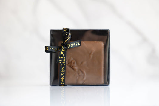 Premium coffee fudge candy packaged for gifting