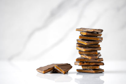Almond free English toffee handmade with real butter and chocolate in Glendora CA