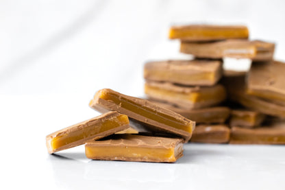 Almond free English toffee handmade with real butter and chocolate in Glendora CA