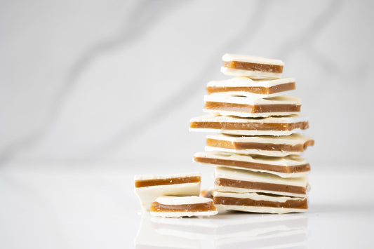 Gluten free almond free toffee candy, small batch British style confection