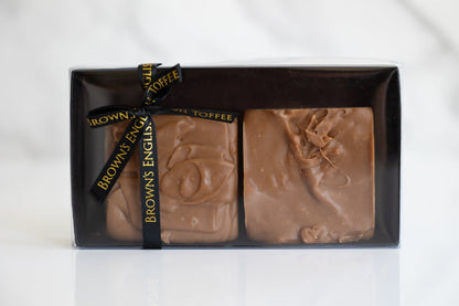 Small batch honey fudge in premium candy packaging