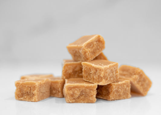 Scottish tablet candy, crumbly buttery Celtic confection handmade in small batches