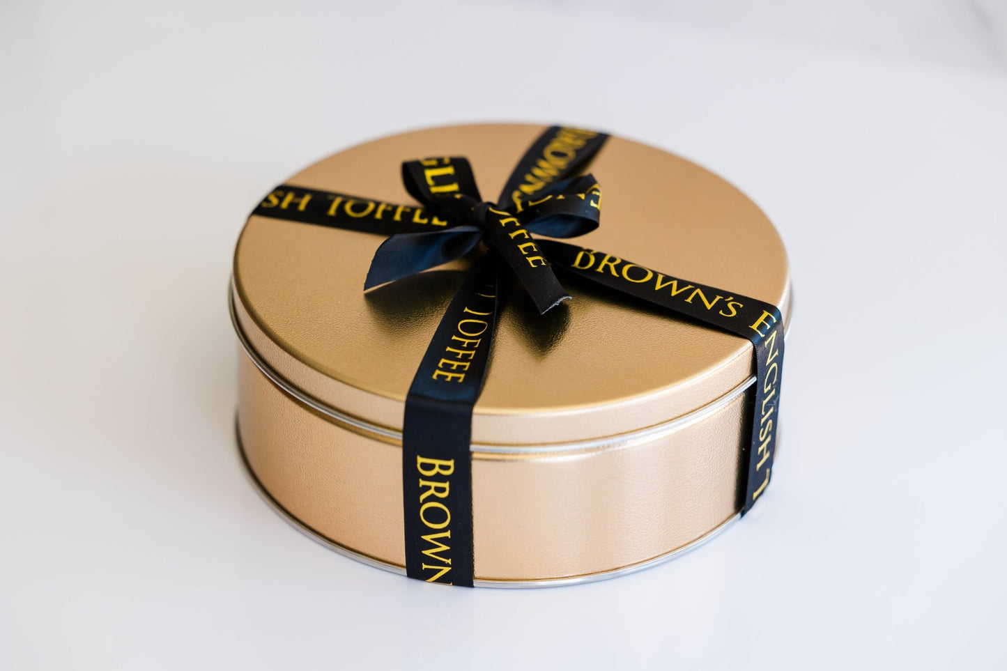 Scottish tablet collection tin with traditional, vanilla, and single malt tablet candies